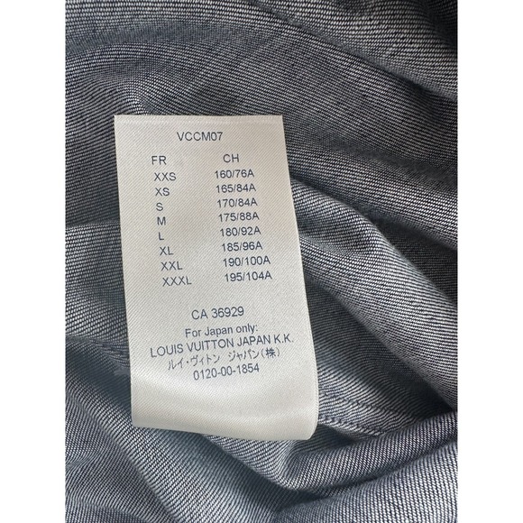 Louis Vuitton Nigo Navy Giant Damier Monogram Button Up Shirt - Picture 6 of 6